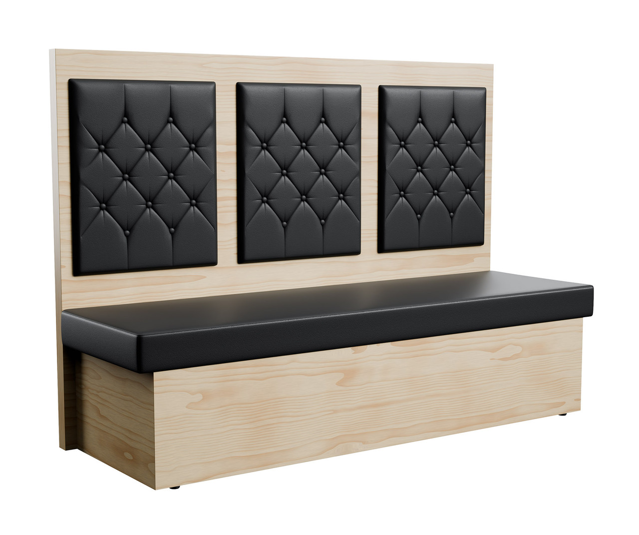 Maple Restaurant Dual Button-Tufted-Panels Booth - ModernLineFurniture®