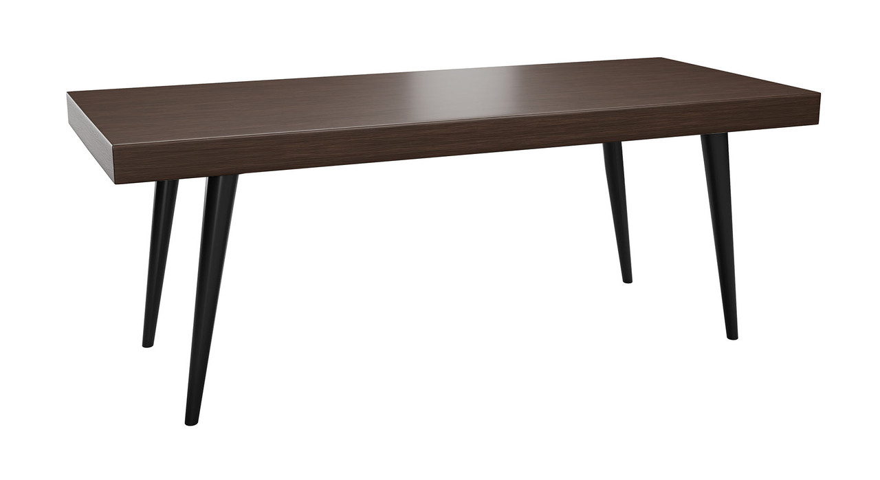 20" x 42" Lounge Table - Premium Laminate Finish - Black Metal Legs 20" x 42" Lounge Table - Premium Laminate Finish - Black Metal Legs