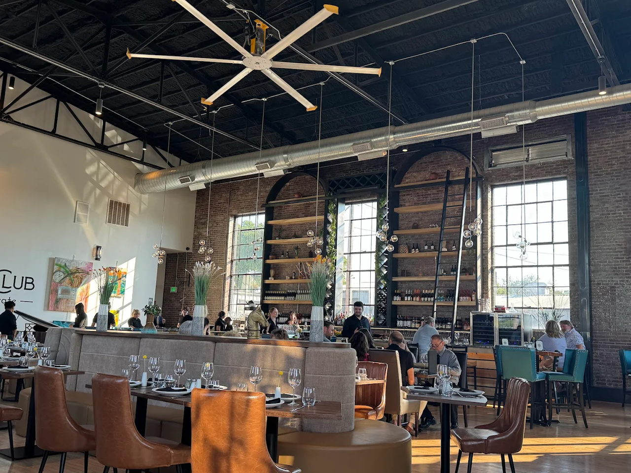 Luxurious Modern Restaurant Seating  with Calcutta Marble Tables and American Beauty Red Chairs - Made in USA  (SEATS  34)