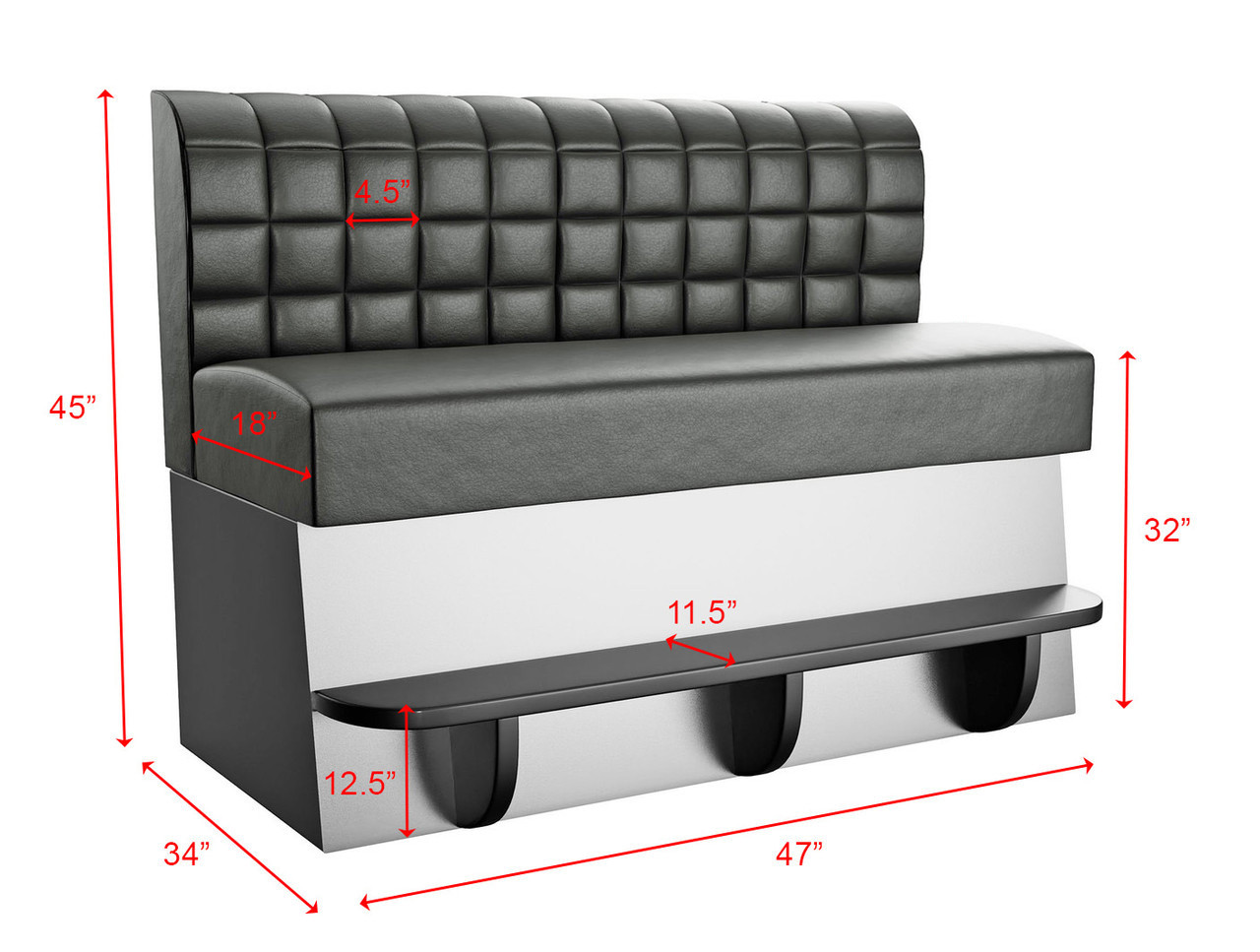 DUNCAN - Designer Bar Booth - Premium Materials - Custom Frame - Exquisite Craftsmanship