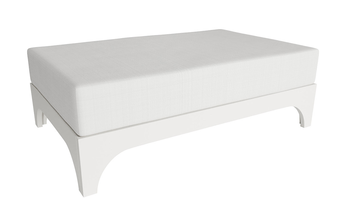 Carina Outdoor Seating - Bench - Premium  5-Yr Warranty Sunbrella Fabric - Marine Grade Seaboard Frame