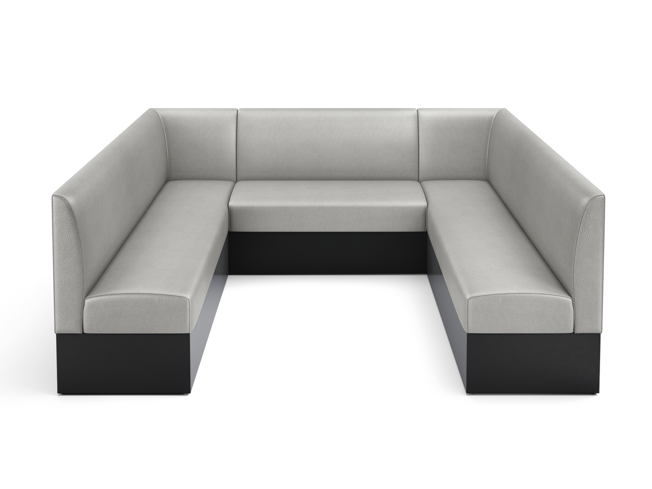 Expo Restaurant Ushape Booth - Premium Flat-Back Upholstery - Made in USA Expo Restaurant Ushape Booth - Premium Flat-Back Upholstery - Made in USA