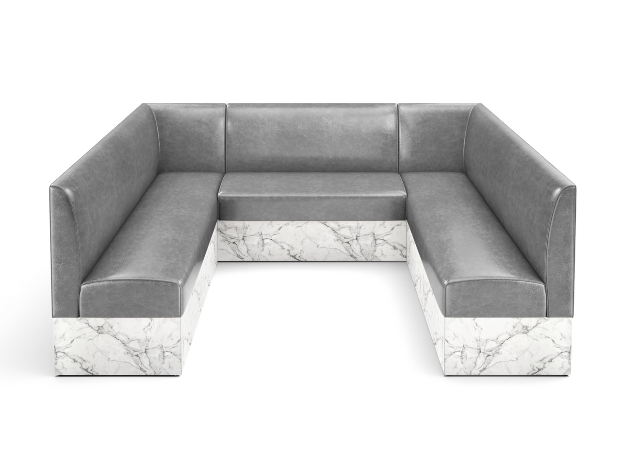 Expo Restaurant Ushape Booth - Premium Flat-Back Upholstery - Made in USA Expo Restaurant Ushape Booth - Premium Flat-Back Upholstery - Made in USA