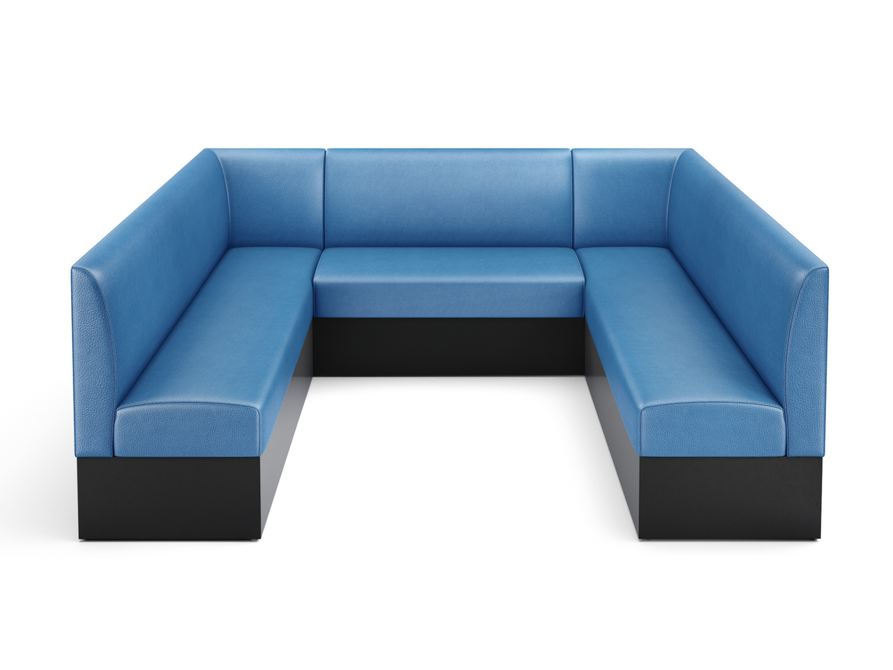 Expo Restaurant Ushape Booth - Premium Flat-Back Upholstery - Made in USA Expo Restaurant Ushape Booth - Premium Flat-Back Upholstery - Made in USA