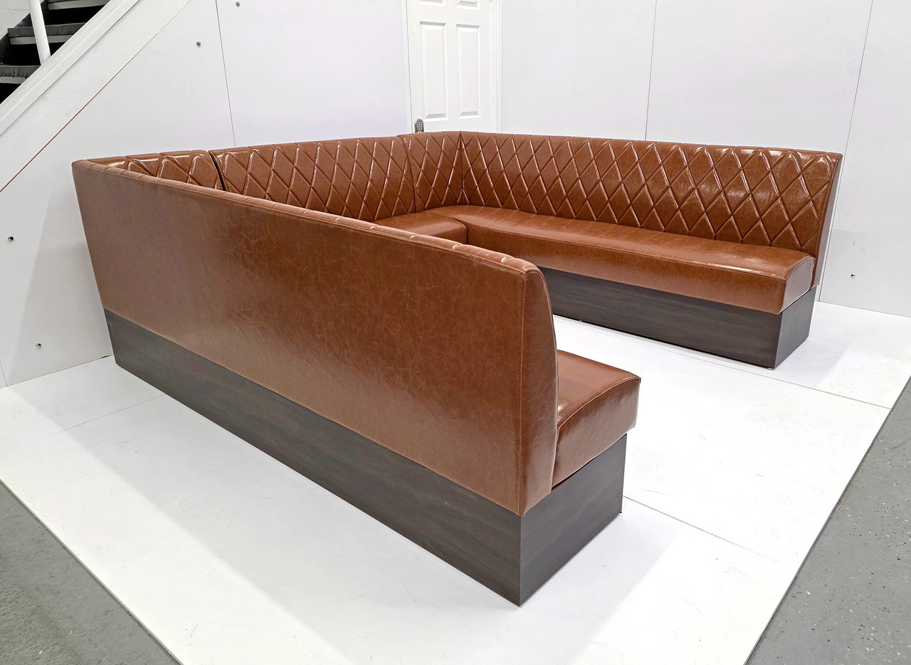Expo Restaurant Ushape Booth - Premium Diamond-Back Upholstery - Made in USA