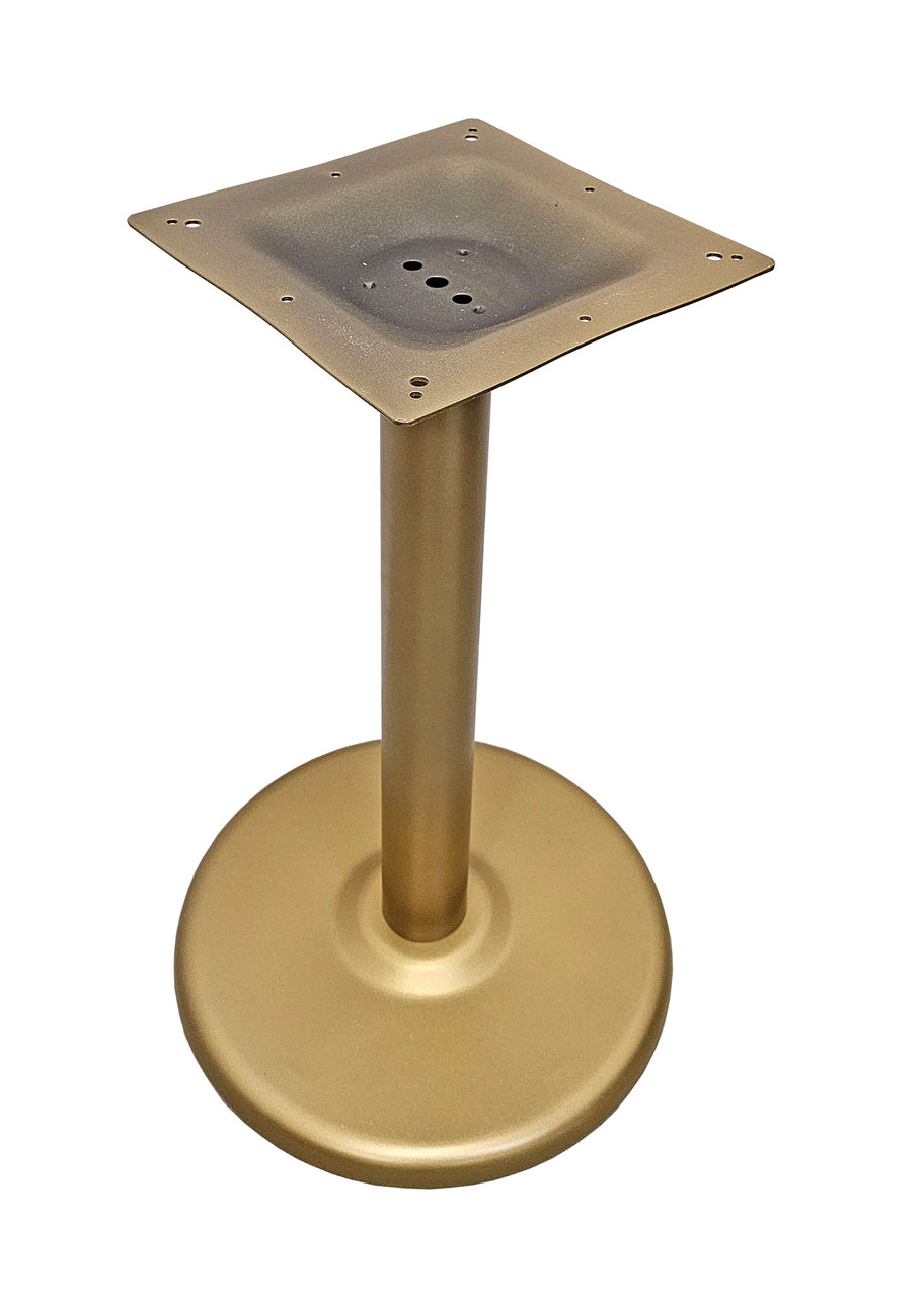 Round - Gold Powder Coated Base - Dining / Bar Height Round - Gold Powder Coated Base - Dining / Bar Height
