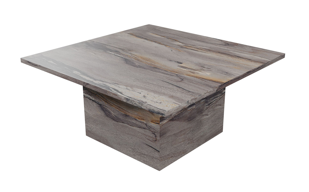 Quadrato Square Lounge Table - Premium Laminate - Matching Column  Base