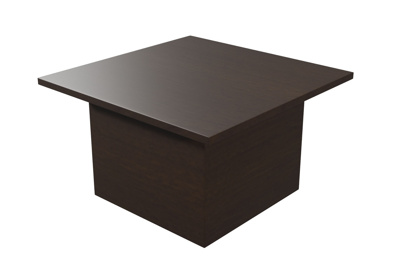 Quadrato Square Lounge Table - Premium Laminate - Matching Column  Base