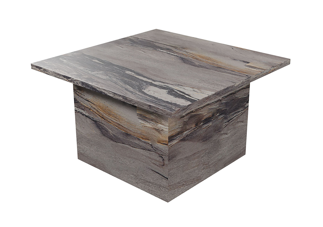 Quadrato Square Lounge Table - Premium Laminate - Matching Column  Base