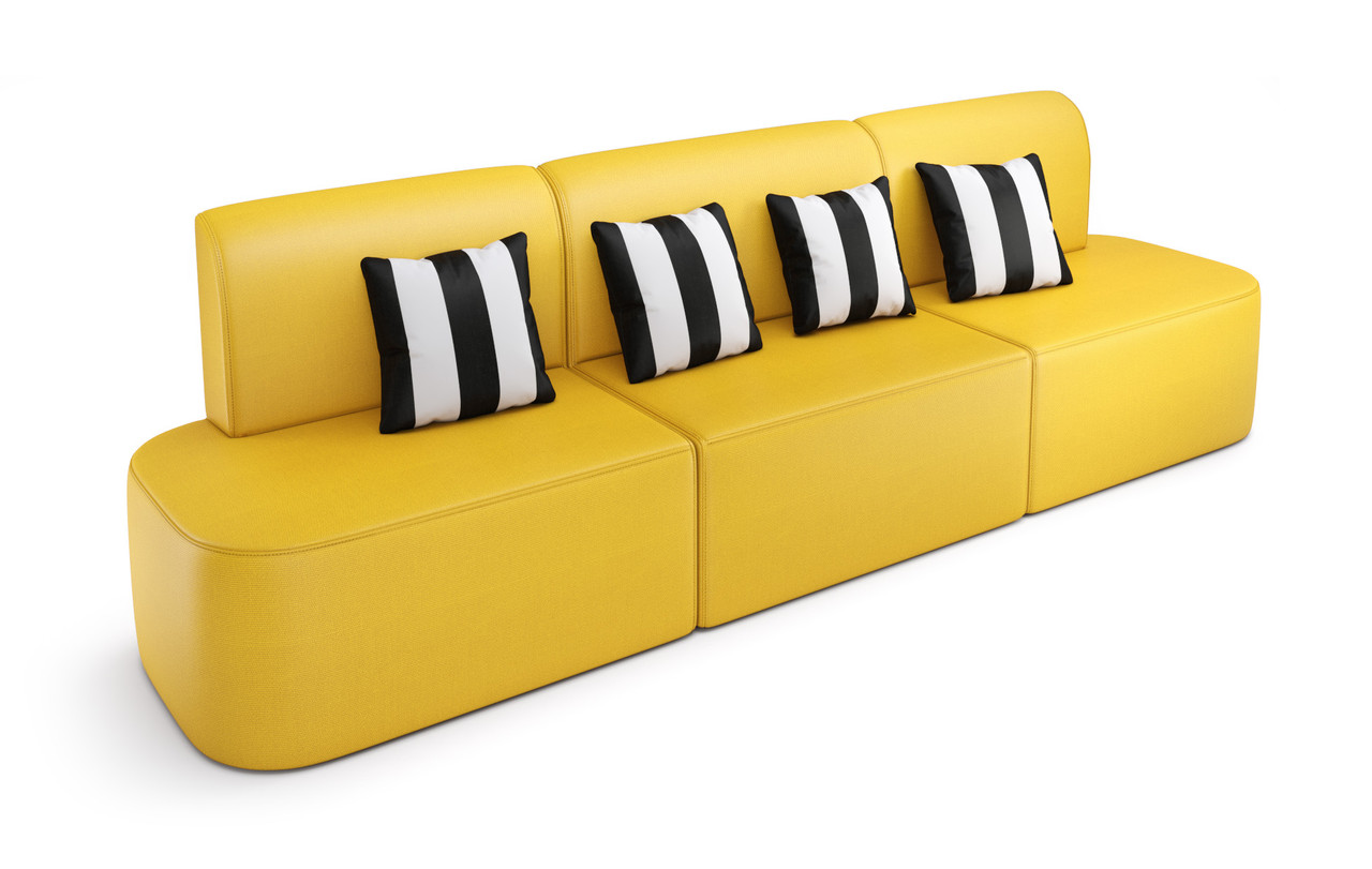 Cabana Outdoor Open Sofa Seating - Premium  5-Yr Warranty Sunbrella Fabric - Marine Grade Seaboard Frame - Seating Arrangement G1