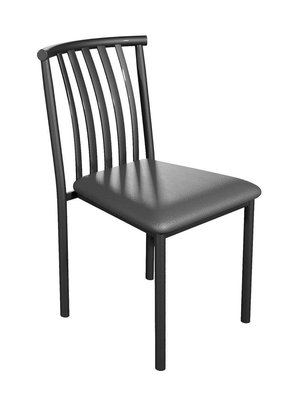 Stacking Curved Design Back - Gunmetal Heavy Duty Base  - Restaurant Chair