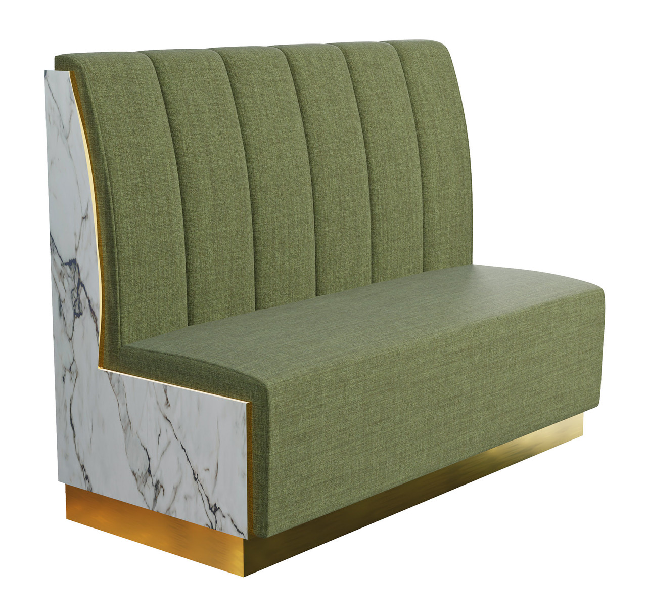 Modern Marmo Restaurant Booths - Premium Channel-Back Upholstery  with Laminated Accent Sidewalls- Restaurant Tables and Chairs - Seats 16 Modern Marmo Restaurant Booths - Premium Channel-Back Upholstery  with Laminated Accent Sidewalls- Restaurant Tables and Chairs - Seats 16