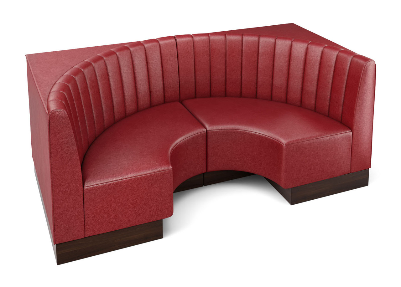 Style S - Channel Style Back - Half Circle Booth Style S - Channel Style Back - Half Circle Booth