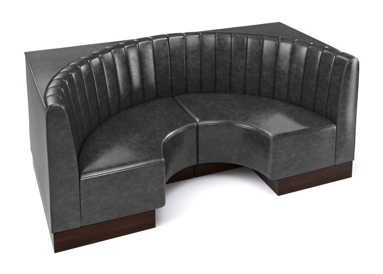 Style S - Channel Style Back - Half Circle Booth Style S - Channel Style Back - Half Circle Booth