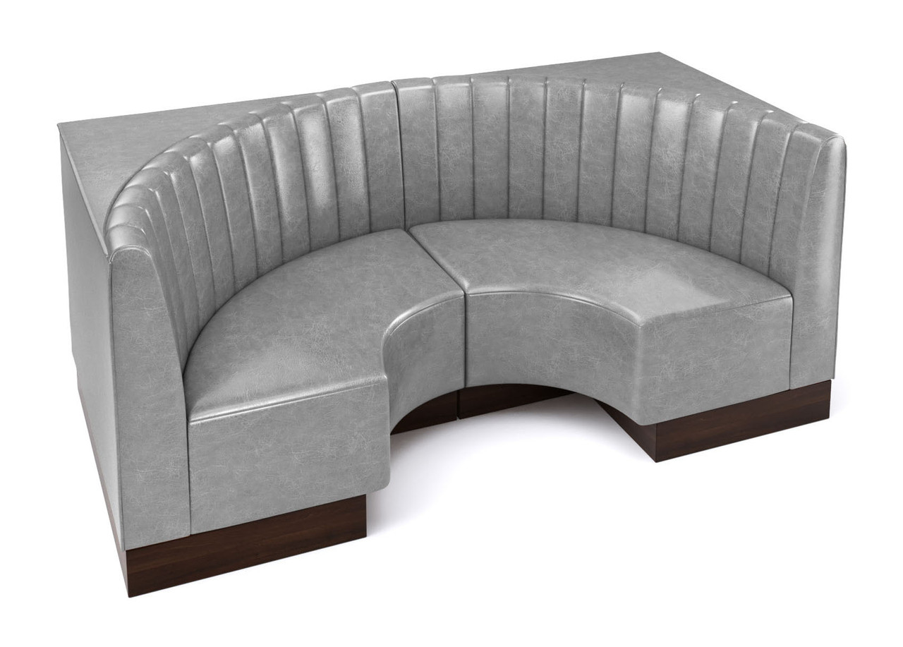 Style S - Channel Style Back - Half Circle Booth Style S - Channel Style Back - Half Circle Booth