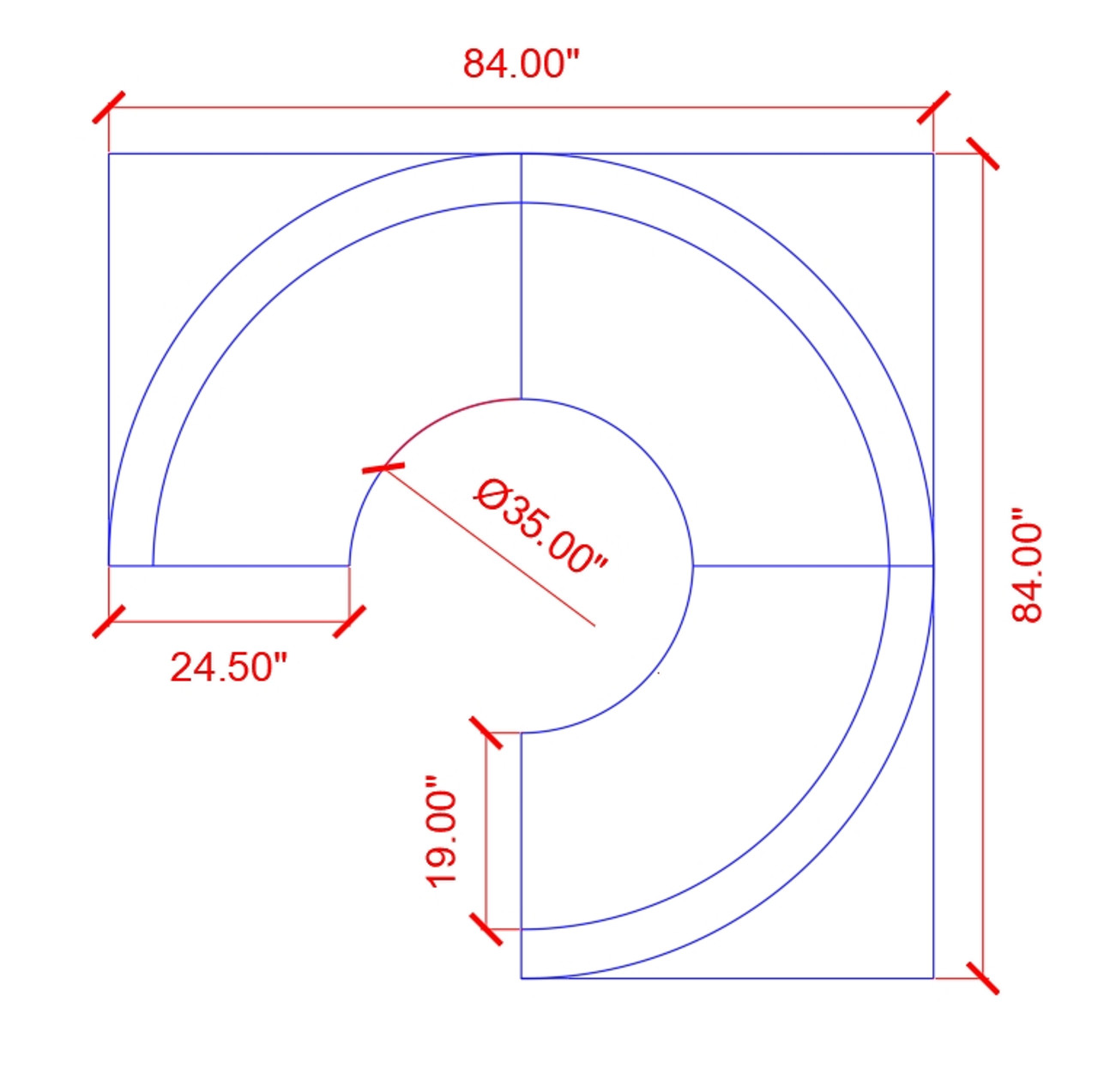 Style S - Channel Style Back - Half Circle Booth Style S - Channel Style Back - Half Circle Booth