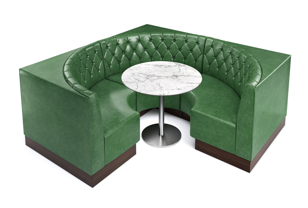 Style S - Diamond Back - Half Circle Booth