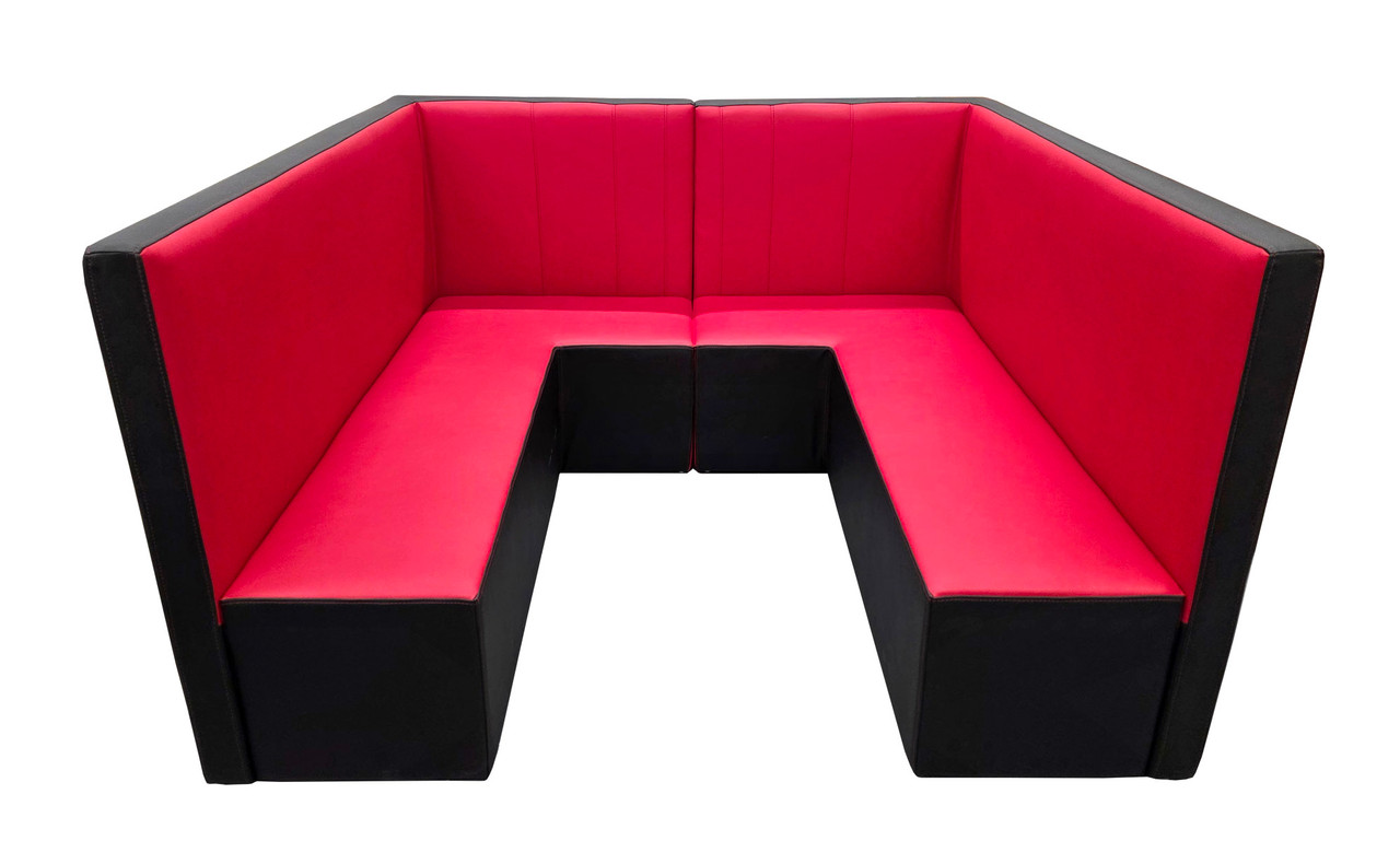 Union Restaurant Booth - Premium Upholstery - Optimal Size - Seats 4-6