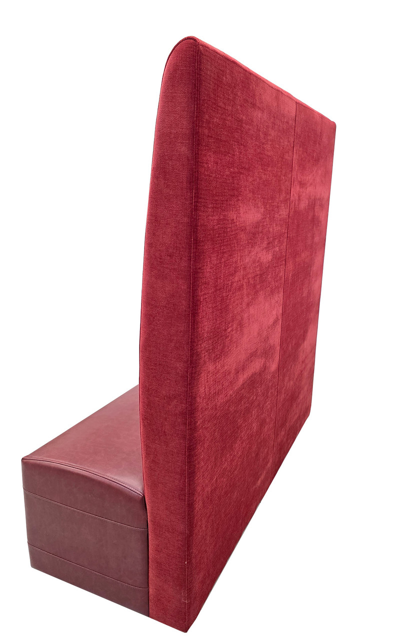 Extra Tall 65" Banquette Back - Restaurant SKY Booth with Vertical Channel Back Style - Fully Customizable - 100% Handcrafted In USA