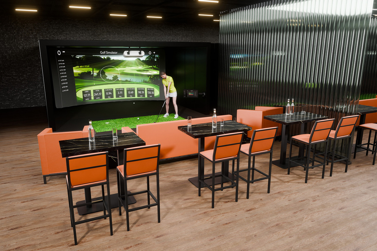 Modern Golf Furniture Package - Capri Sofas and Chairs - Tables - Bar Stools (Seats 11) Modern Golf Furniture Package - Capri Sofas and Chairs - Tables - Bar Stools (Seats 11)