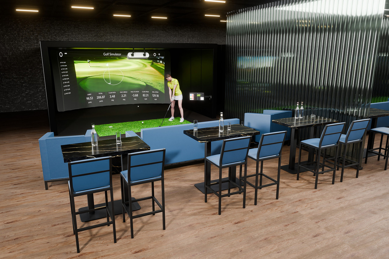 Modern Golf Furniture Package - Capri Sofas and Chairs - Tables - Bar Stools (Seats 11) Modern Golf Furniture Package - Capri Sofas and Chairs - Tables - Bar Stools (Seats 11)