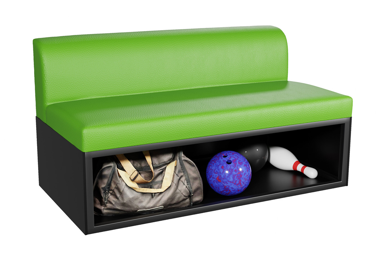 Bowling 42"  Seating with Storage  Shelf 