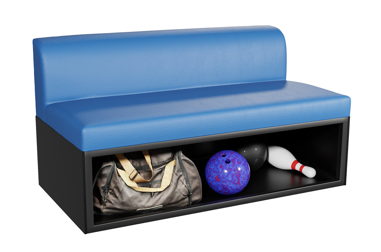 Bowling 42"  Seating with Storage  Shelf 