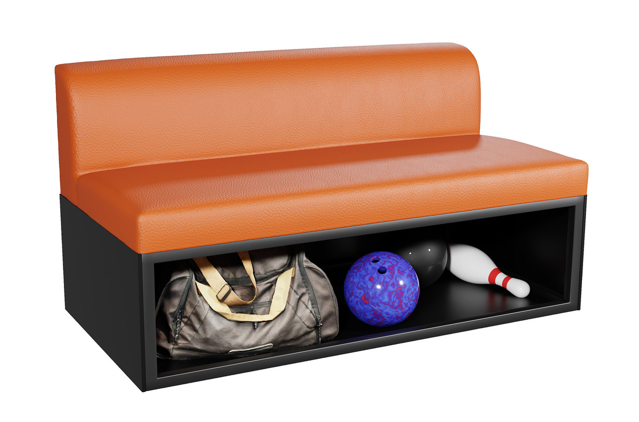 Bowling 42"  Seating with Storage  Shelf 