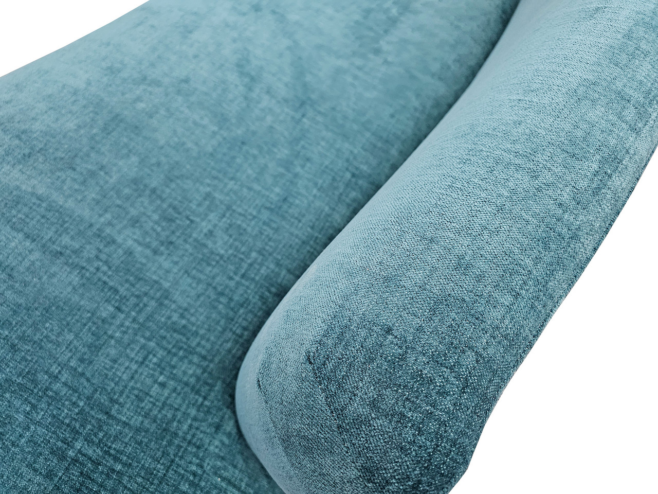 Modern Design - AMALFI - A Beautiful Modern Open Sofa - Symmetrical Ends - Centered Back - Premium Upholstery  - Gold Wrapped Base