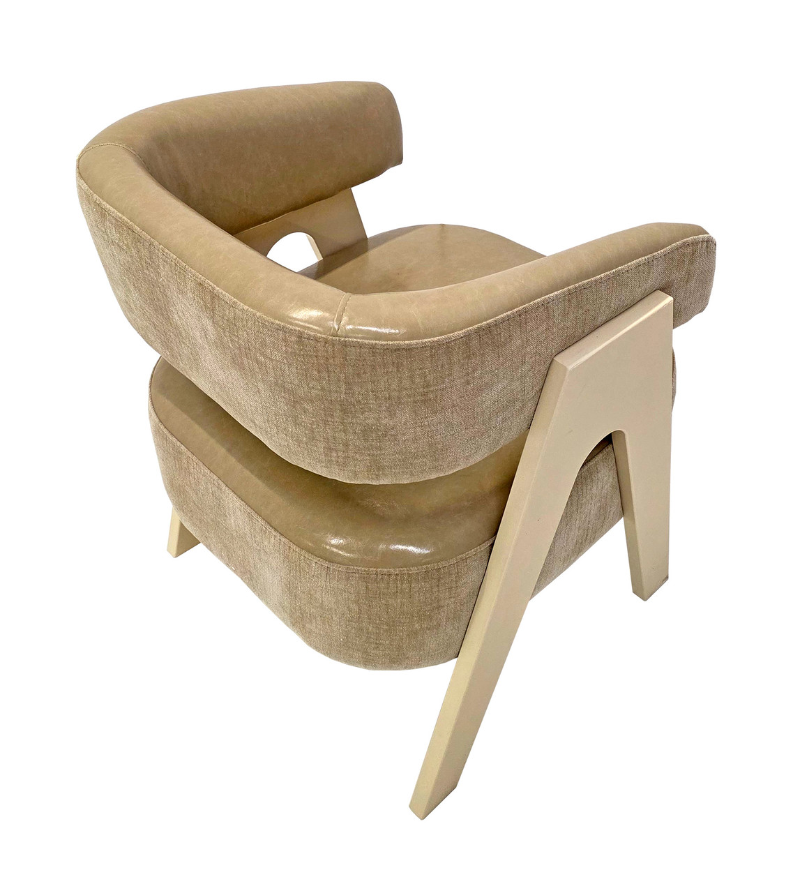 NAPOLI Modern Club Chair - Extra Comfort Seat - Premium Upholstery - Seaboard Base