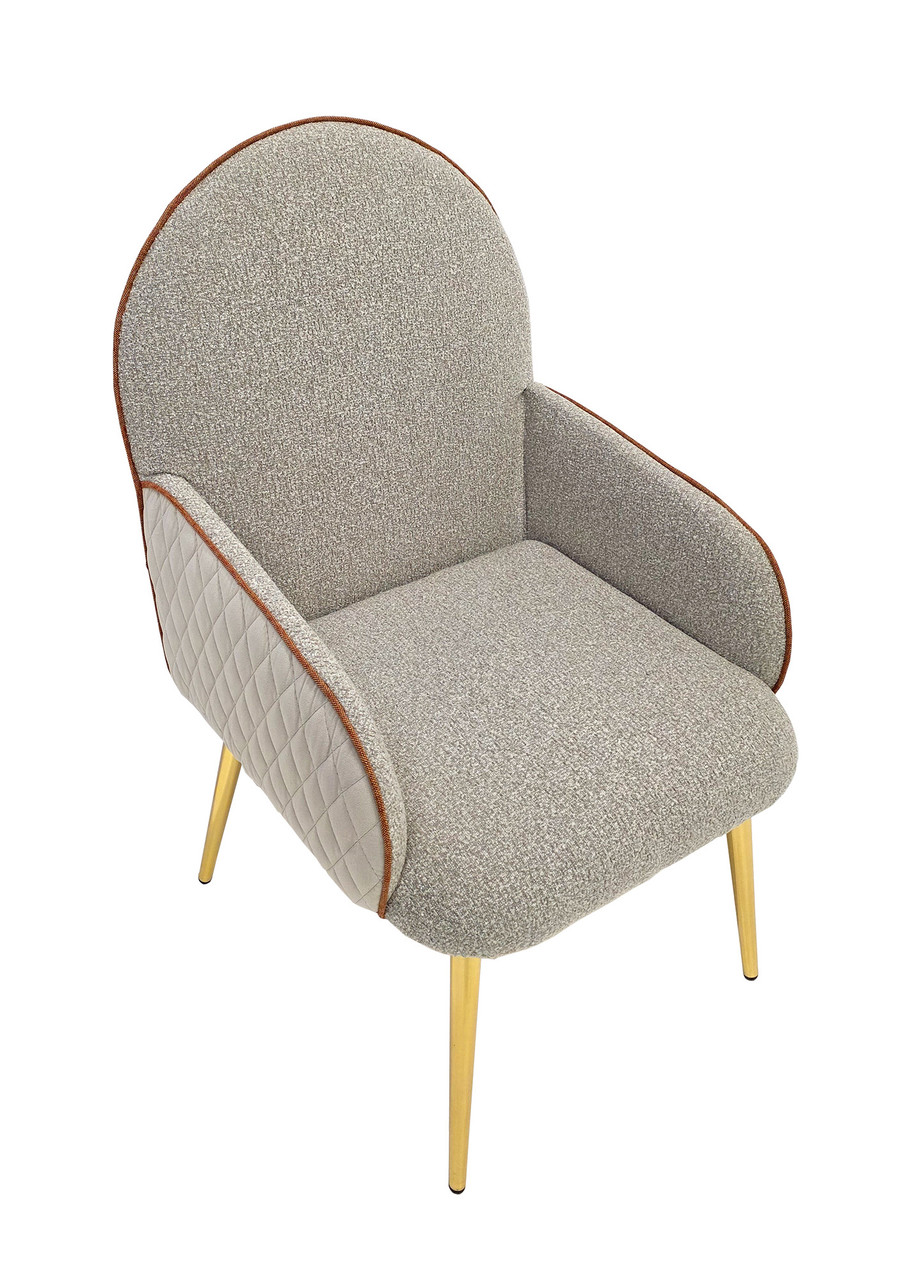 Modern Premium Restaurant Chair - Wide Comfort Seat - Premium Upholstery - Metal Legs