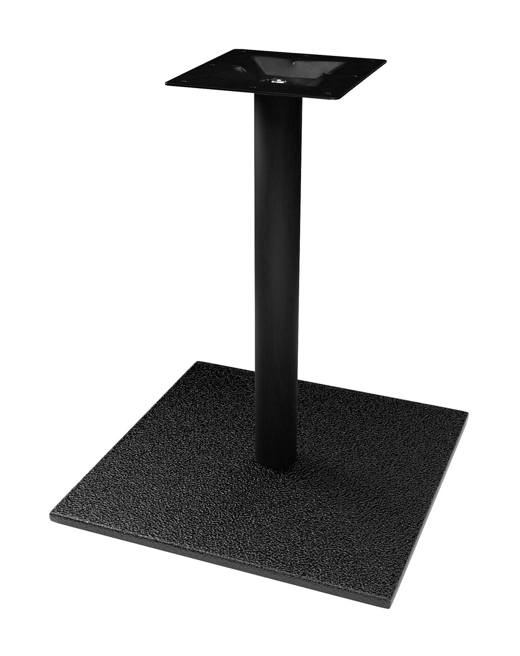 Black Finish - Square Marine Grade Base Plate - Dining Height