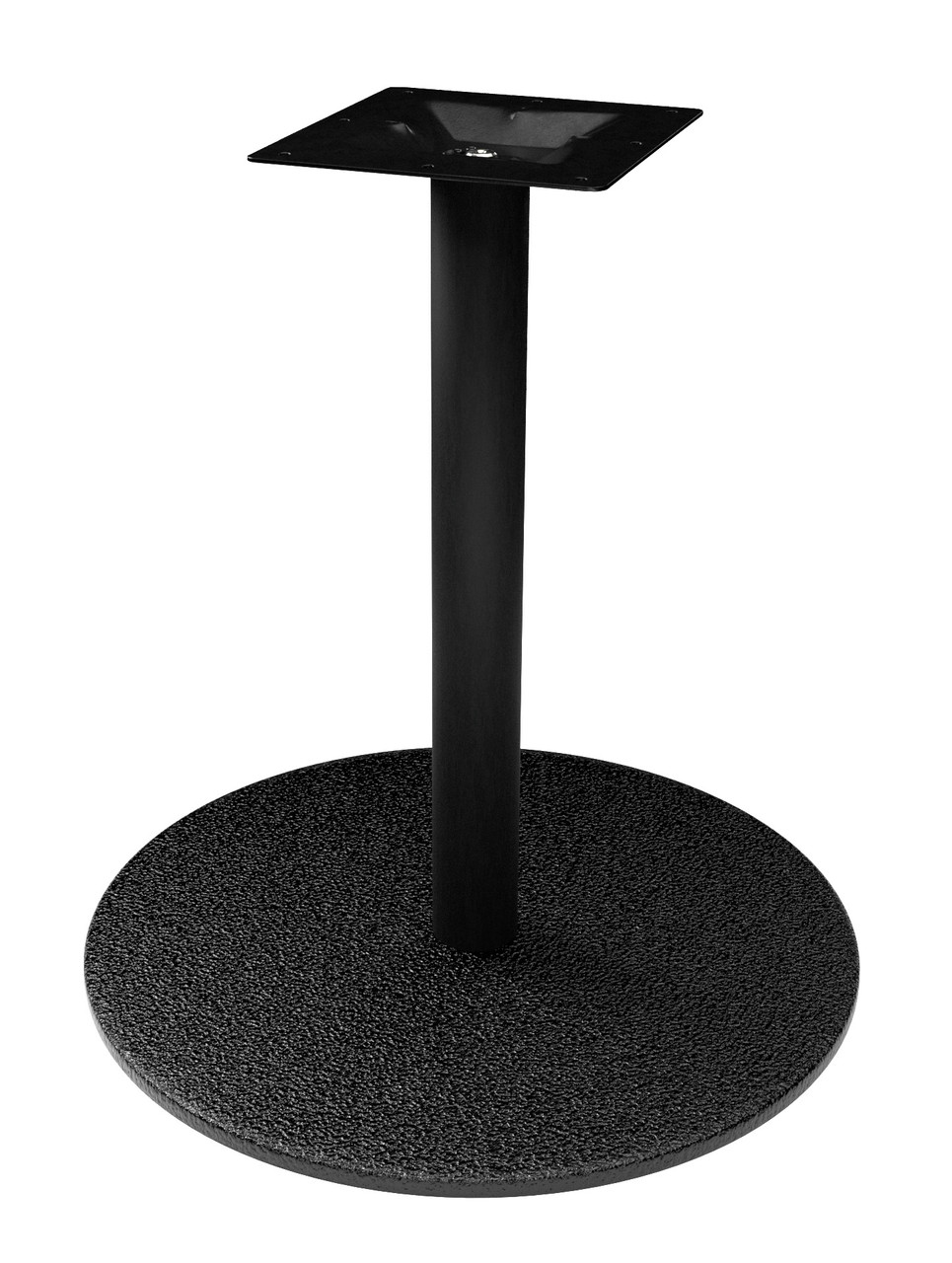 Black Finish - Round Marine Grade Base Plate - Dining Height