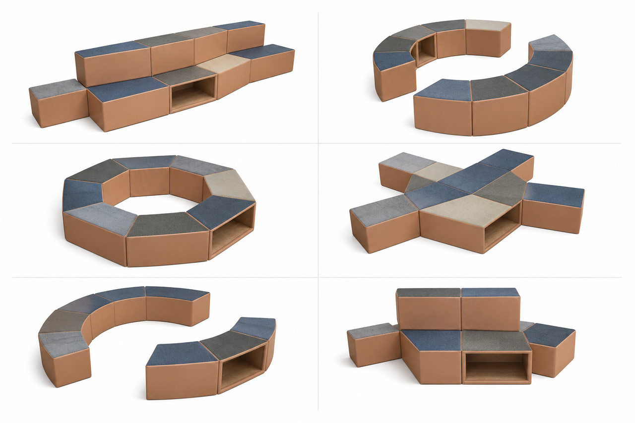 EduBlocks™ Modular Seating - Heavy-Duty Performance - Design Learning Spaces Without Limits