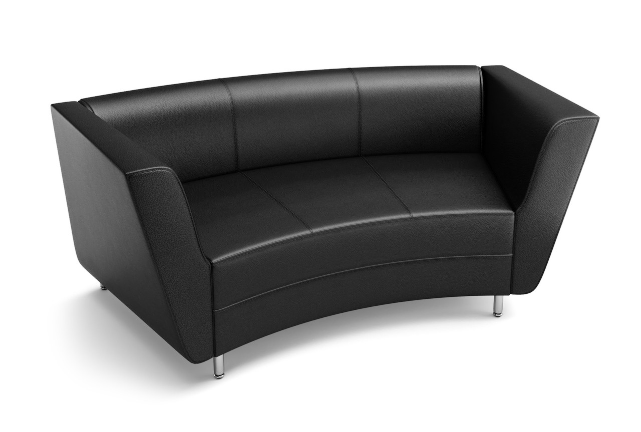 8005 Long Curved Modern Loveseat