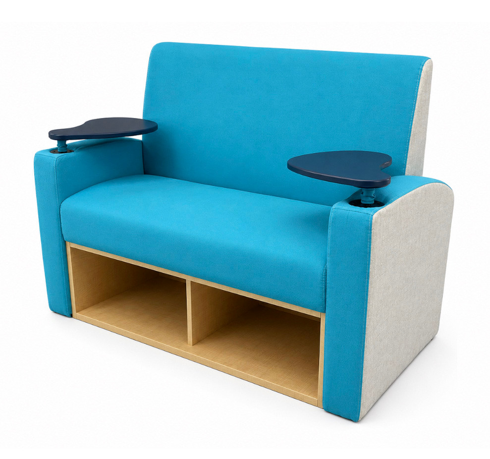 Lotus Collaborative Lounge with Integrated Storage & Swivel Tablet Arms