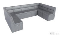 601 U-Shape Banquette Seating Modular Seat - Made in USA