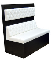 Banquette, Optional Tables and Chairs (Made in USA) - Restaurant Complete Interior Solution - 1