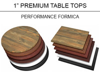 Formica® Table 1" Top - Round, Square or Rectangle - 30+ Sizes Available - Handcrafted in USA Formica® Table 1" Top - Round, Square or Rectangle - 30+ Sizes Available - Handcrafted in USA