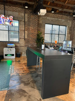 8' Communal Bar Table  - Handcrafted - Available in Many Finishes - Optional Power Outlets (42" Height)