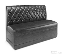 Traditional Restaurant Booth with Diamond Tufted Back Style - Fully Customizable - 100% Handcrafted In USA Traditional Restaurant Booth with Diamond Tufted Back Style - Fully Customizable - 100% Handcrafted In USA
