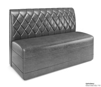 Traditional Restaurant Booth with Diamond Tufted Back Style - Fully Customizable - 100% Handcrafted In USA Traditional Restaurant Booth with Diamond Tufted Back Style - Fully Customizable - 100% Handcrafted In USA