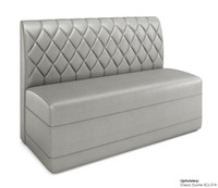Traditional Restaurant Booth with Diamond Tufted Back Style - Fully Customizable - 100% Handcrafted In USA Traditional Restaurant Booth with Diamond Tufted Back Style - Fully Customizable - 100% Handcrafted In USA