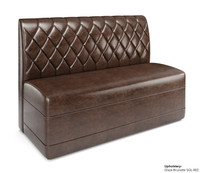 Traditional Restaurant Booth with Diamond Tufted Back Style - Fully Customizable - 100% Handcrafted In USA Traditional Restaurant Booth with Diamond Tufted Back Style - Fully Customizable - 100% Handcrafted In USA