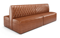 Traditional Restaurant Booth with Diamond Tufted Back Style - Fully Customizable - 100% Handcrafted In USA Traditional Restaurant Booth with Diamond Tufted Back Style - Fully Customizable - 100% Handcrafted In USA