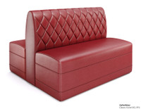 Traditional Restaurant Booth with Diamond Tufted Back Style - Fully Customizable - 100% Handcrafted In USA Traditional Restaurant Booth with Diamond Tufted Back Style - Fully Customizable - 100% Handcrafted In USA