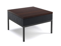 Modern Occasional Side Table - Fully Welded Dark Gunmetal Steel Frame - Made in USA Modern Occasional Side Table - Fully Welded Dark Gunmetal Steel Frame - Made in USA