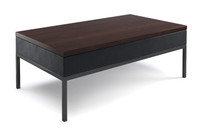 Modern Occasional Side Table - Fully Welded Dark Gunmetal Steel Frame - Made in USA Modern Occasional Side Table - Fully Welded Dark Gunmetal Steel Frame - Made in USA