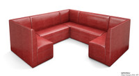 Restaurant 3/4 Circle Booth Seating  - Contract Grade - Premium Performance Upholstery - 100% Handcrafted In USA Restaurant 3/4 Circle Booth Seating  - Contract Grade - Premium Performance Upholstery - 100% Handcrafted In USA