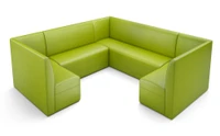 Restaurant 3/4 Circle Booth Seating  - Contract Grade - Premium Performance Upholstery - 100% Handcrafted In USA